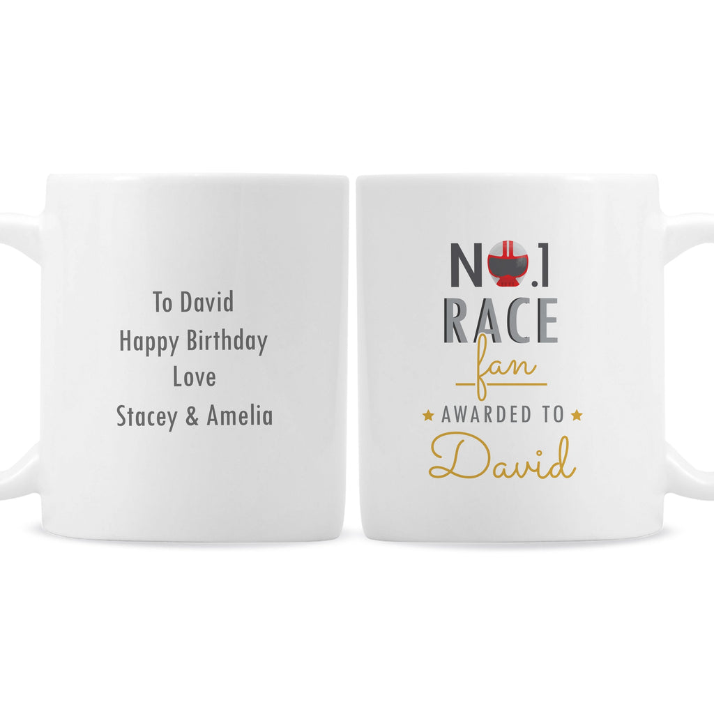 Personalised No.1 Race Fan Mug