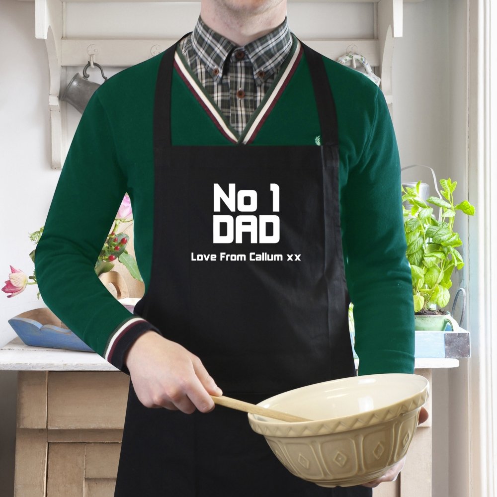Personalised No.1 Dad Apron