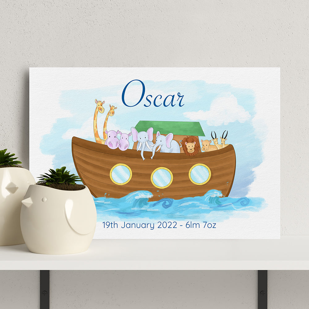 Personalised Personalised Noah's Ark Framed Print