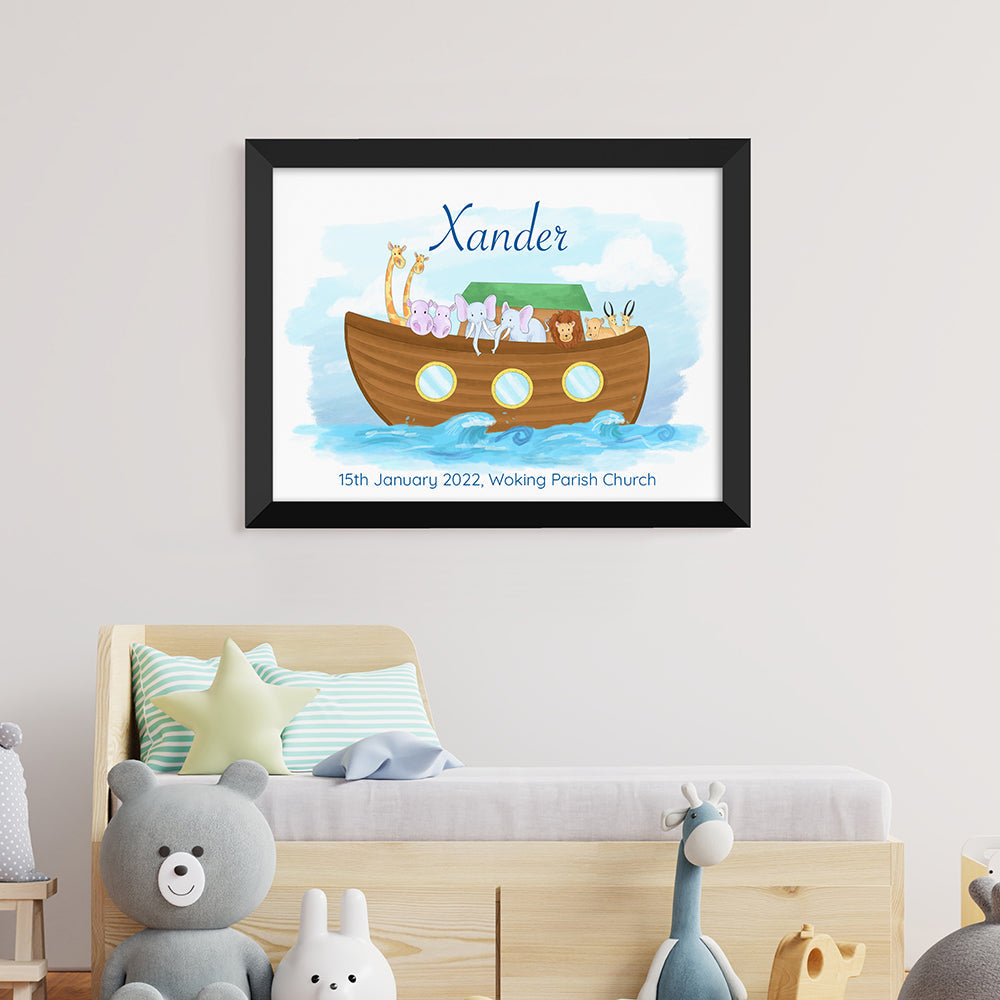Personalised Personalised Noah's Ark Framed Print