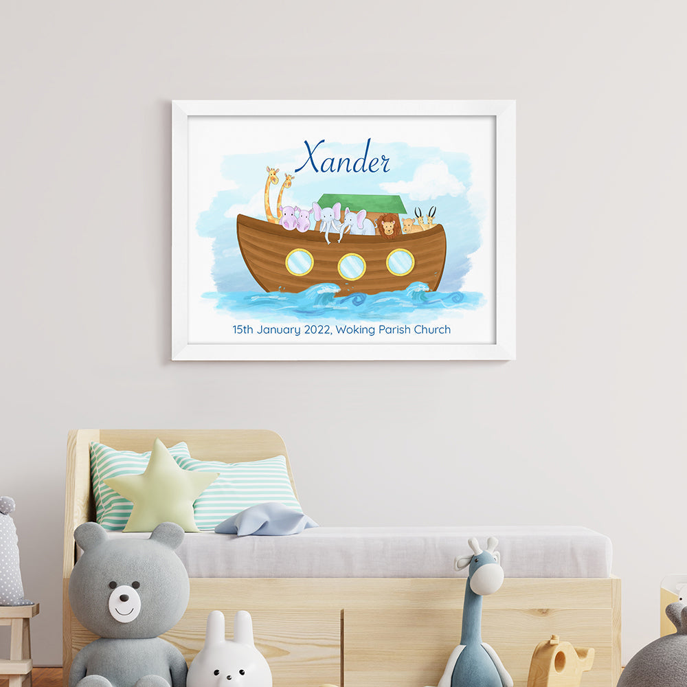 Personalised Personalised Noah's Ark Framed Print