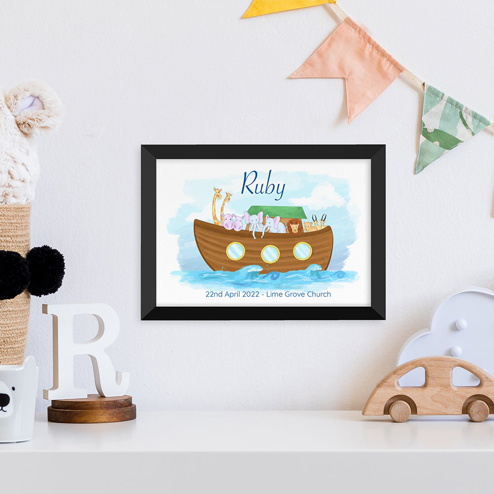 Personalised Personalised Noah's Ark Framed Print