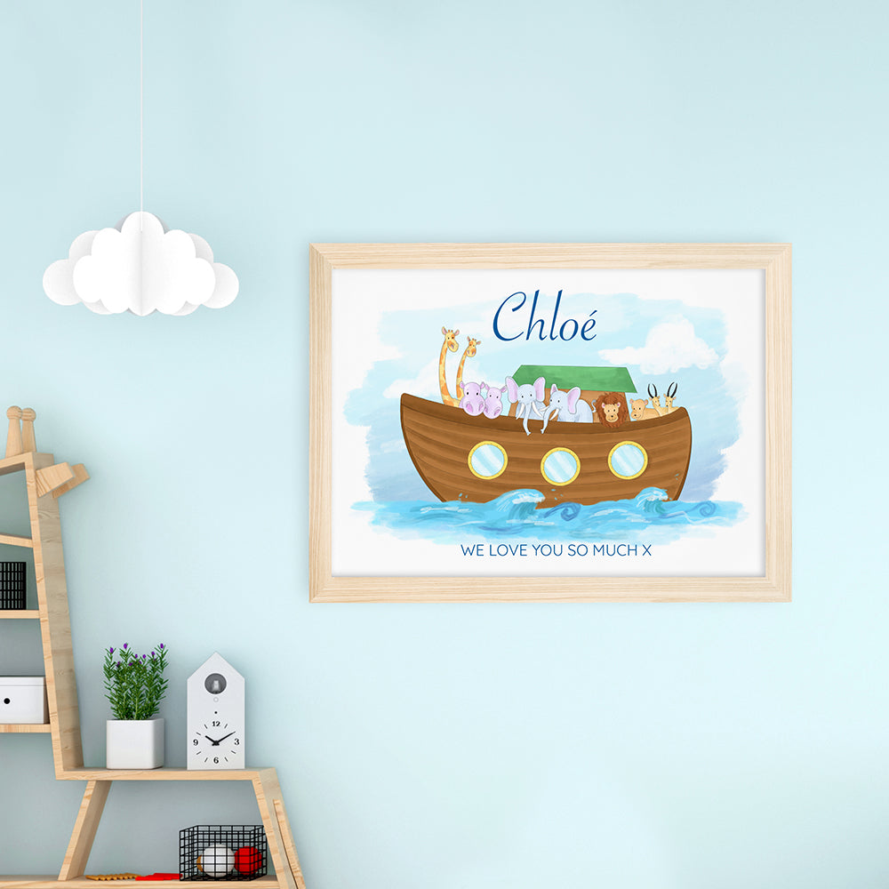 Personalised Personalised Noah's Ark Framed Print
