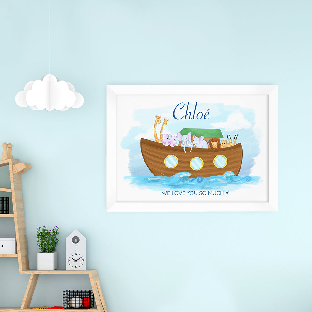 Personalised Personalised Noah's Ark Framed Print