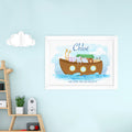 Personalised Personalised Noah's Ark Framed Print