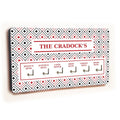 Personalised Novelty 6 hook key holder - Diamond pattern