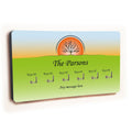 Personalised Novelty 6 hook key holder - Sunset