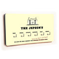 Personalised Novelty Cream 6 hook key holder - House
