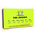 Personalised Novelty Green 6 hook key holder - House
