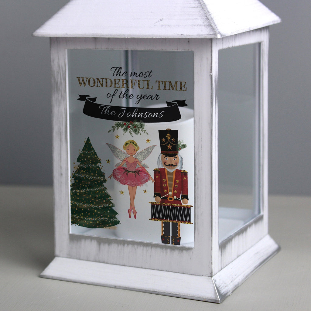 Personalised Nutcracker White Lantern