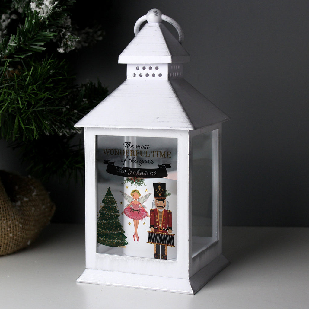 Personalised Nutcracker White Lantern