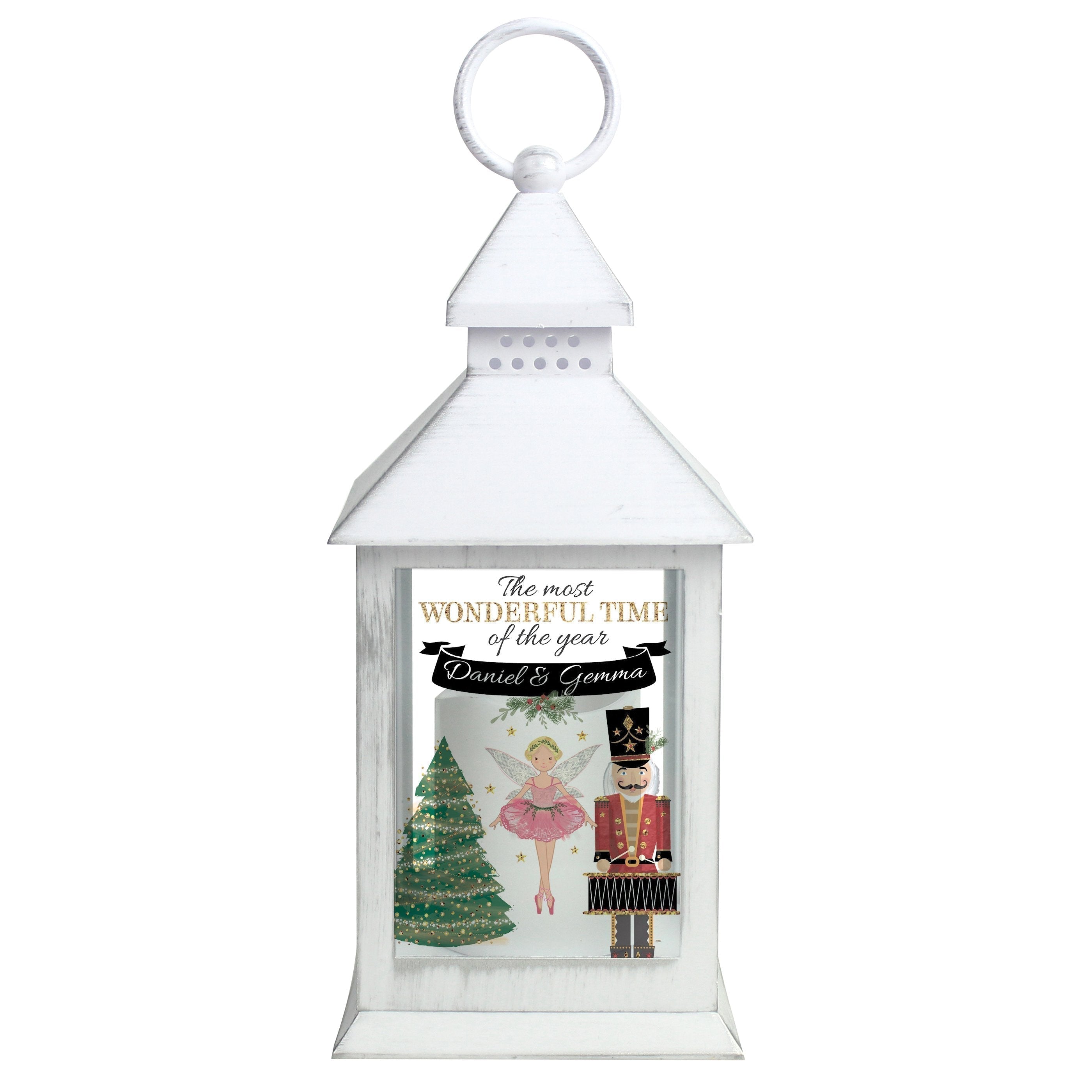 Personalised Nutcracker White Lantern