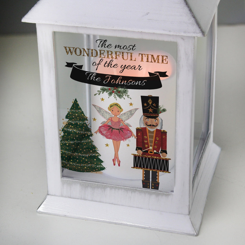 Personalised Nutcracker White Lantern