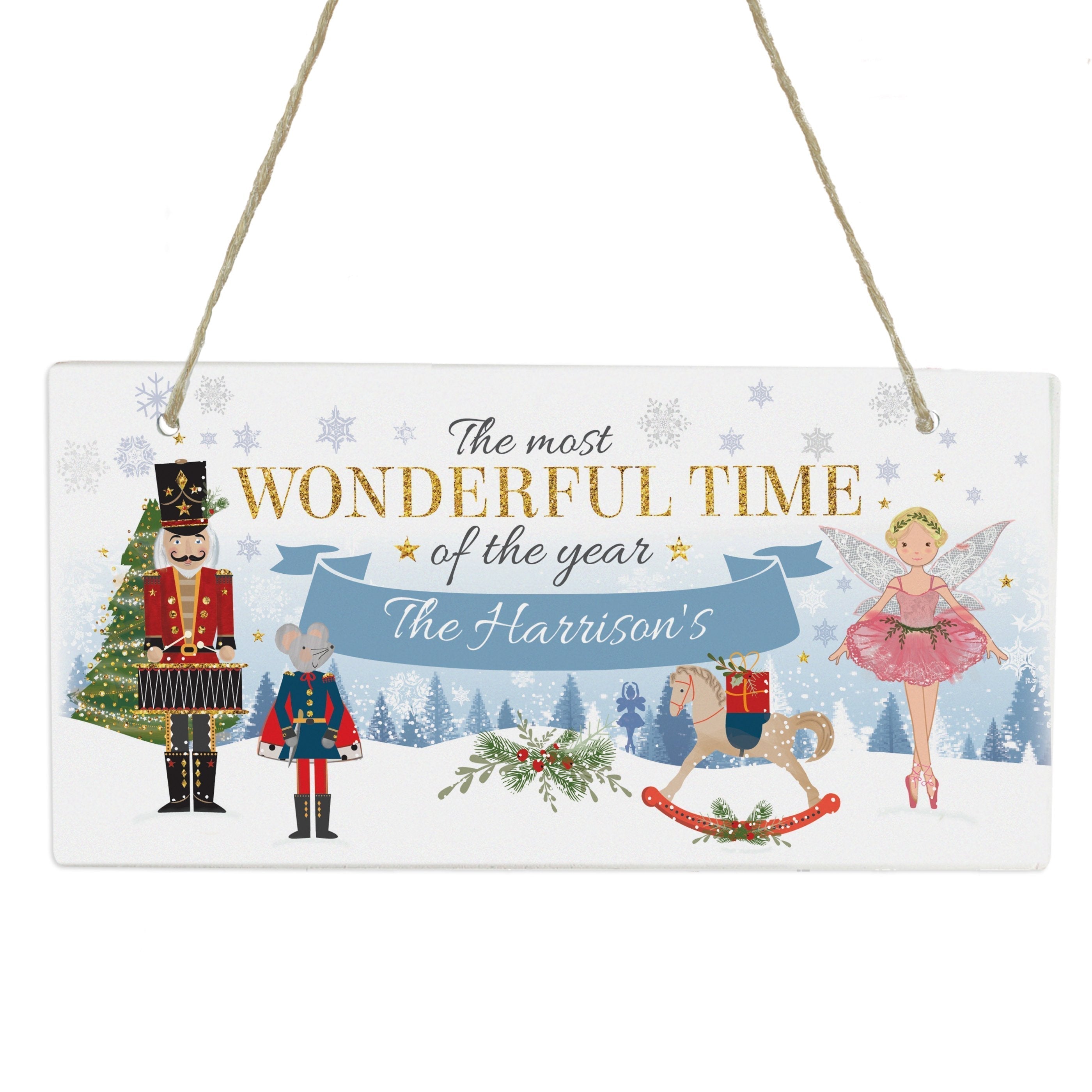 Personalised Nutcracker Wooden Sign