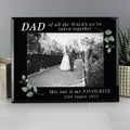 Personalised 'Of All The Walks' 5x7 Inch Glass Wedding Frame