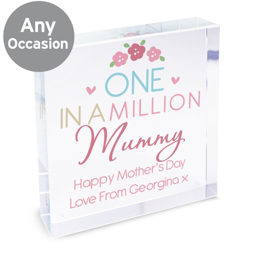 Personalised One In A Million Large Crystal Token