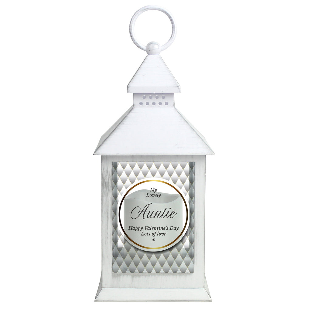 Personalised Opulent White Lantern