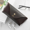 Personalised Personalised Origami Leather Glasses Case