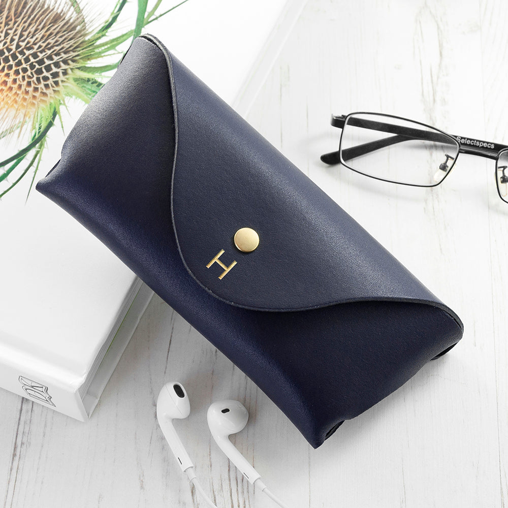 Personalised Personalised Origami Leather Glasses Case