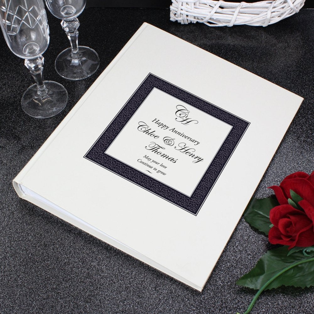 Personalised Ornate Monogram Traditional Photo Album
