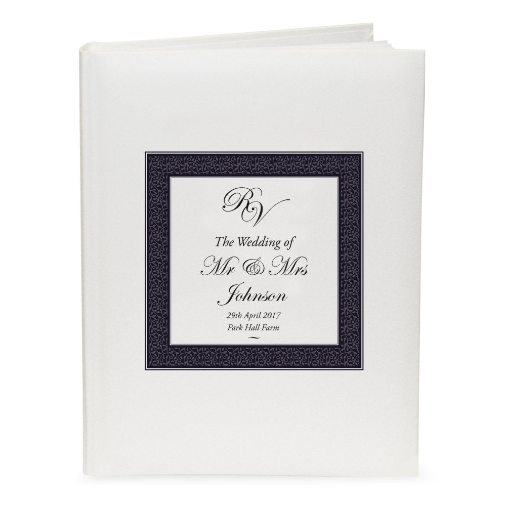 Personalised Ornate Monogram Traditional Photo Album