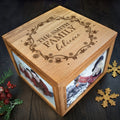 Personalised Our Family Believes Christmas Memory Photo Cube