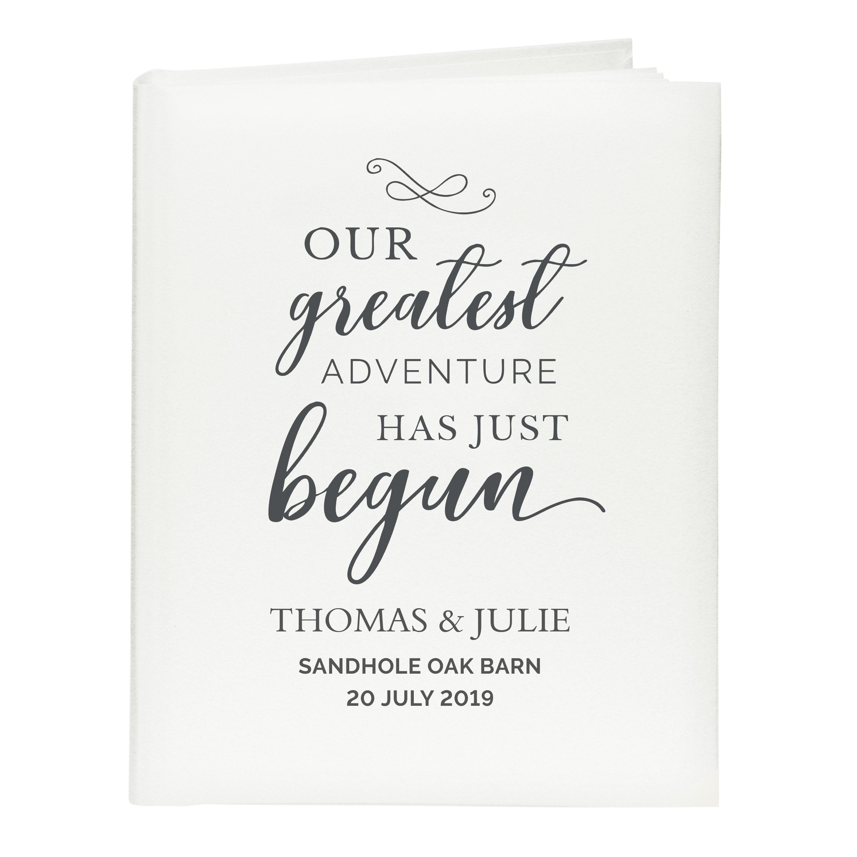 Personalised Our Greatest Adventure Traditional Album