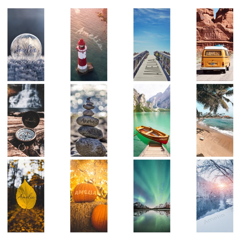 Personalised Outdoors Desk 2025 Calendar