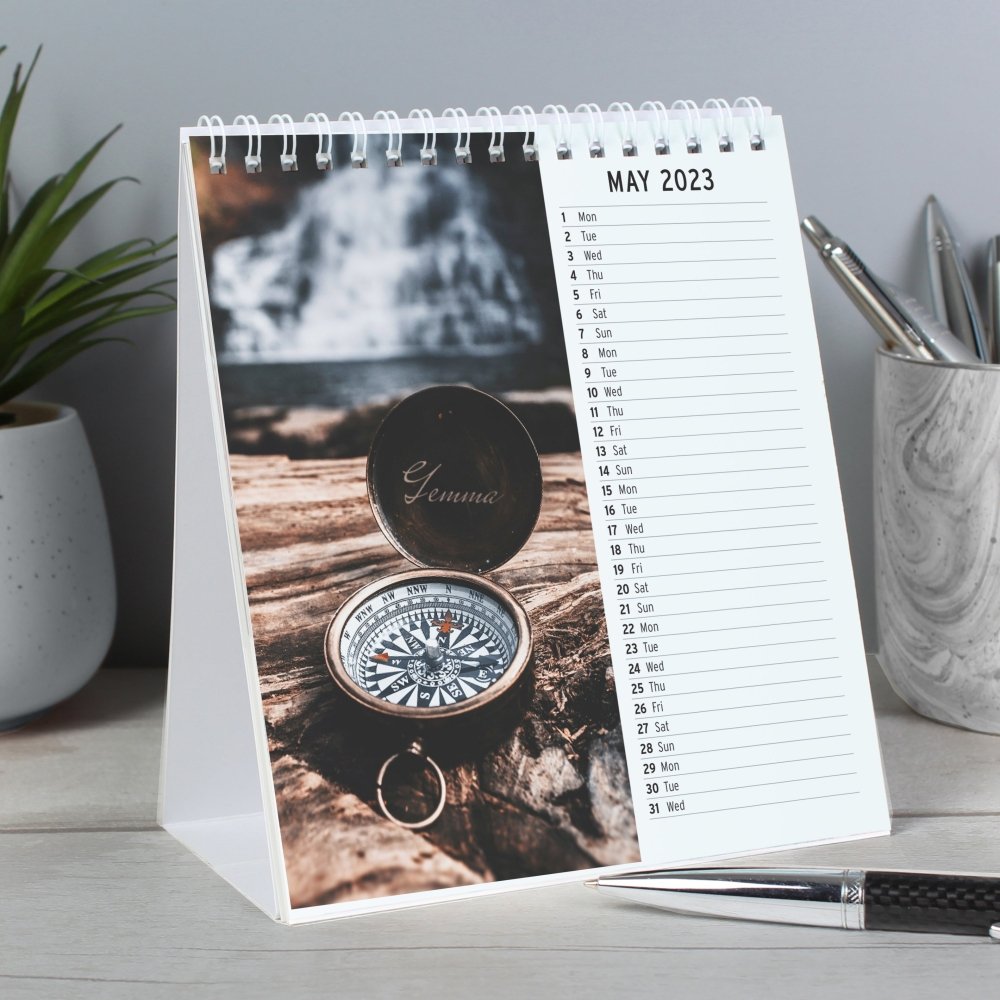 Personalised Outdoors Desk 2025 Calendar