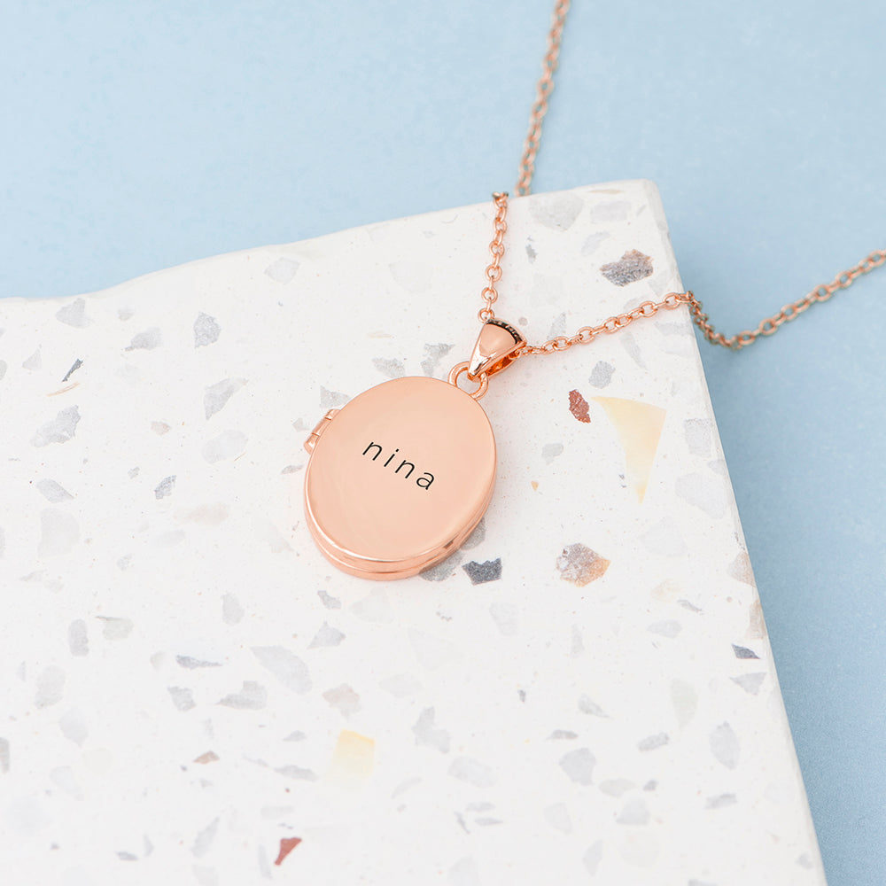 Personalised Personalised Oval Photo Locket
