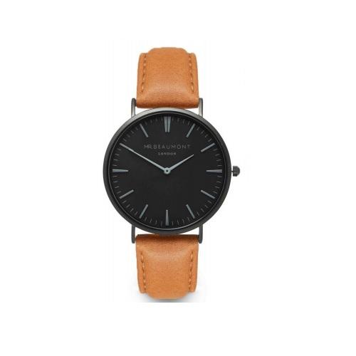 Personalised Own Handwriting Mr Beaumont Men's Camel Watch