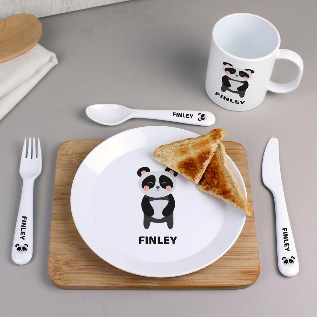 Personalised Panda Plastic Cutlery