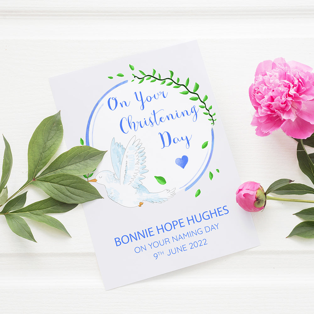 Personalised Personalised Peaceful Dove Framed Print