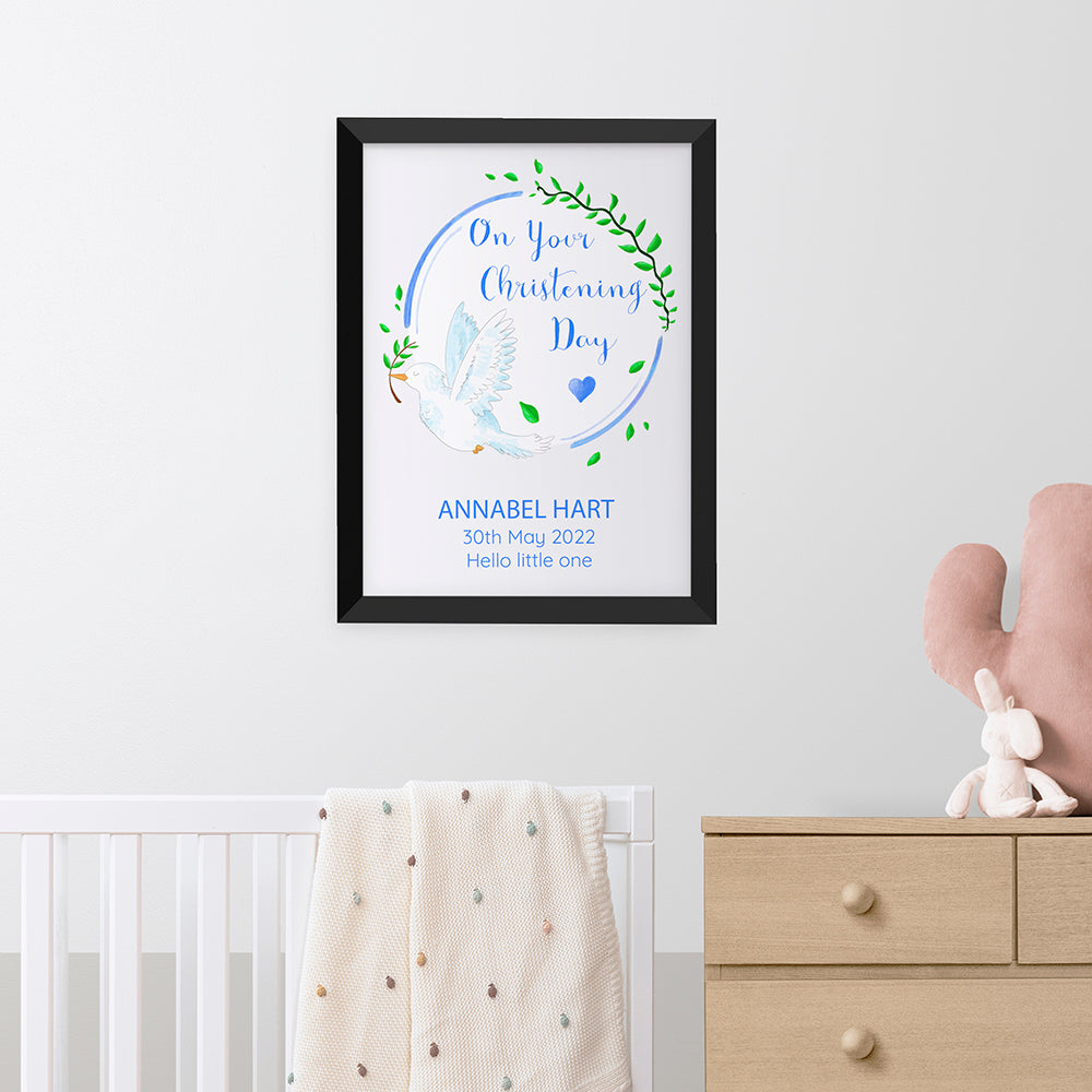 Personalised Personalised Peaceful Dove Framed Print