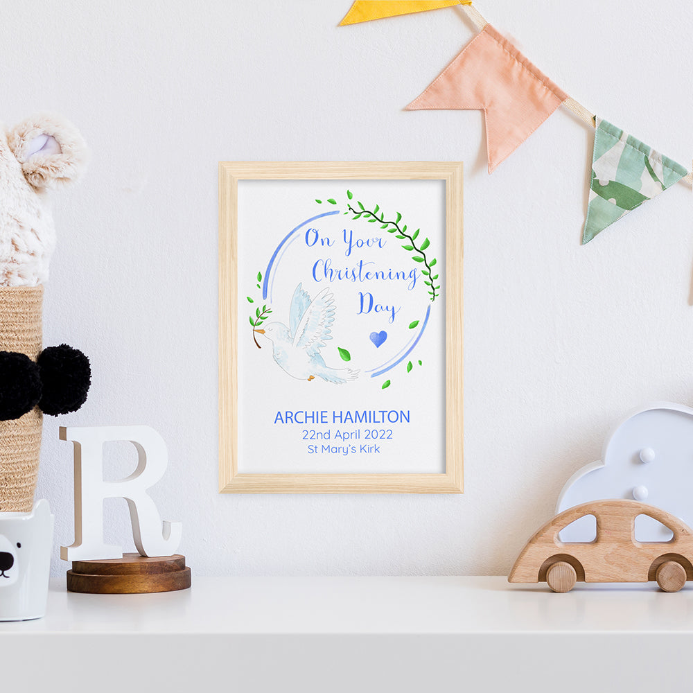 Personalised Personalised Peaceful Dove Framed Print