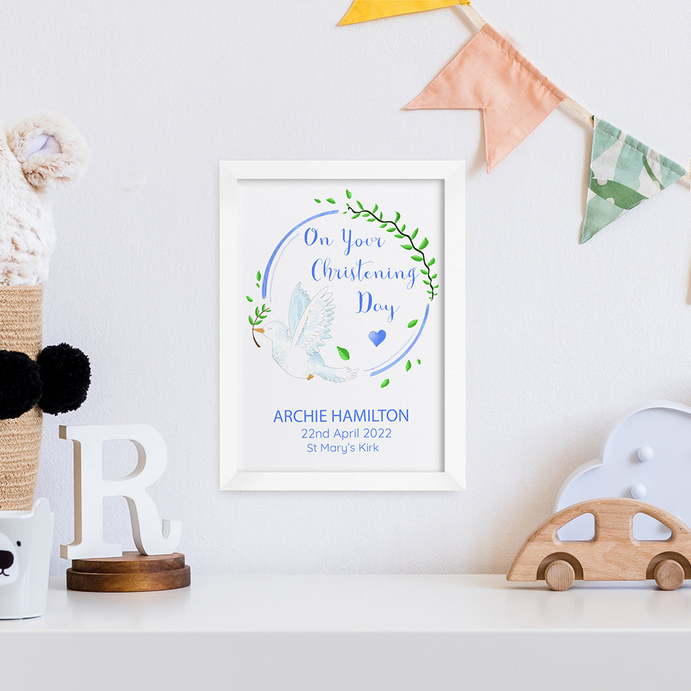 Personalised Personalised Peaceful Dove Framed Print
