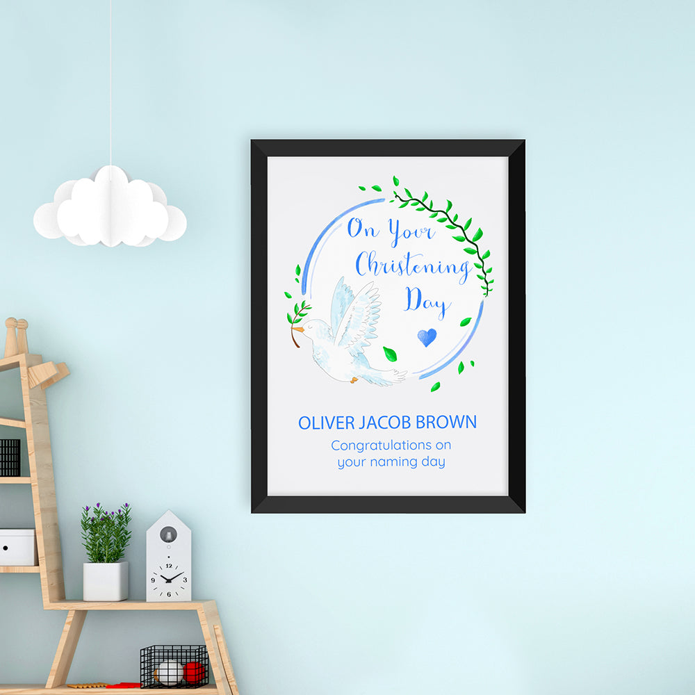 Personalised Personalised Peaceful Dove Framed Print