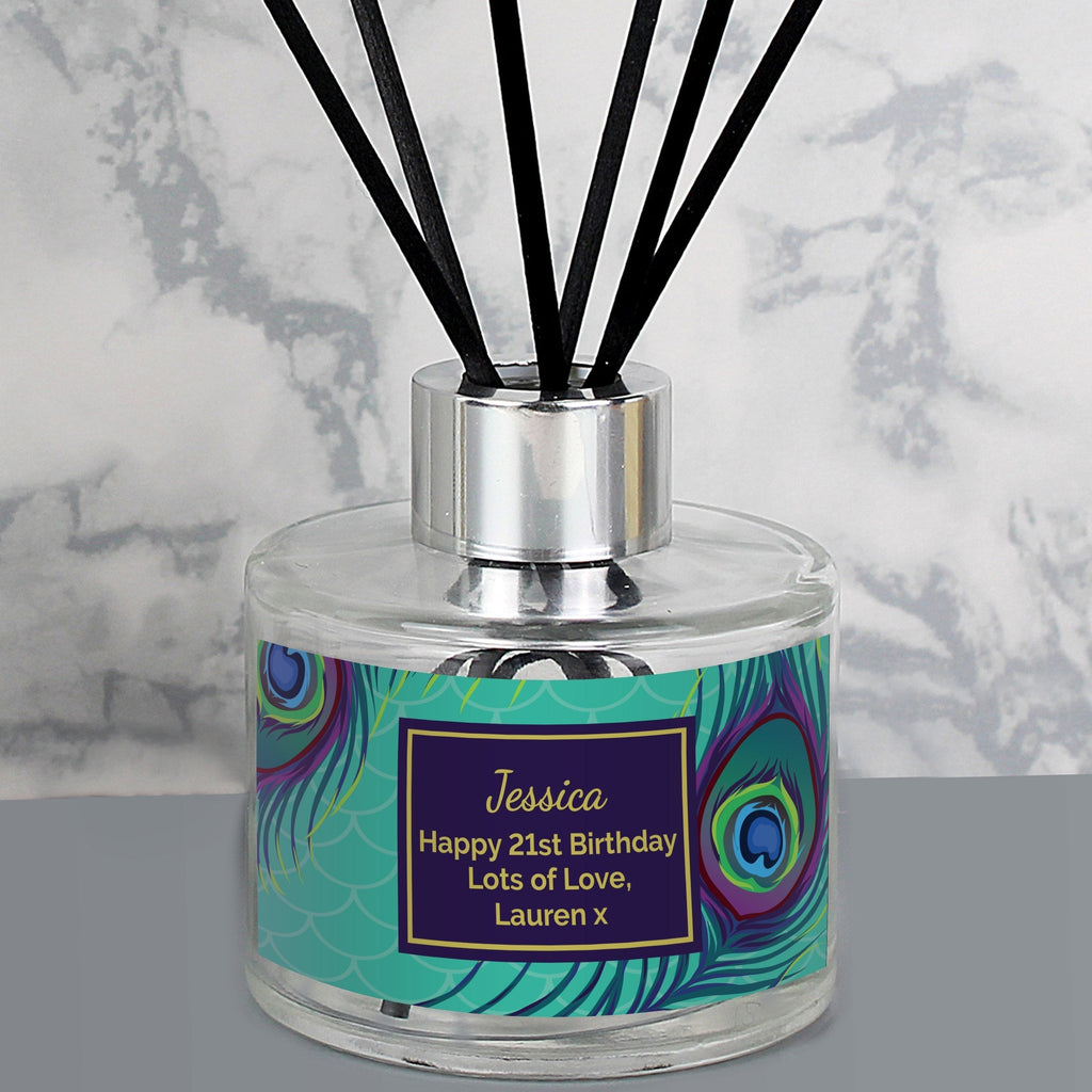 Personalised Peacock Reed Diffuser