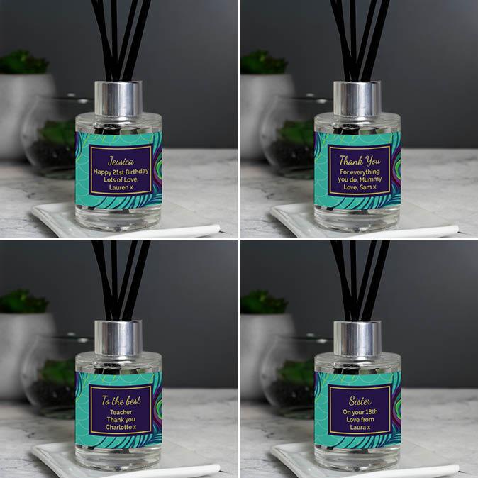 Personalised Peacock Reed Diffuser
