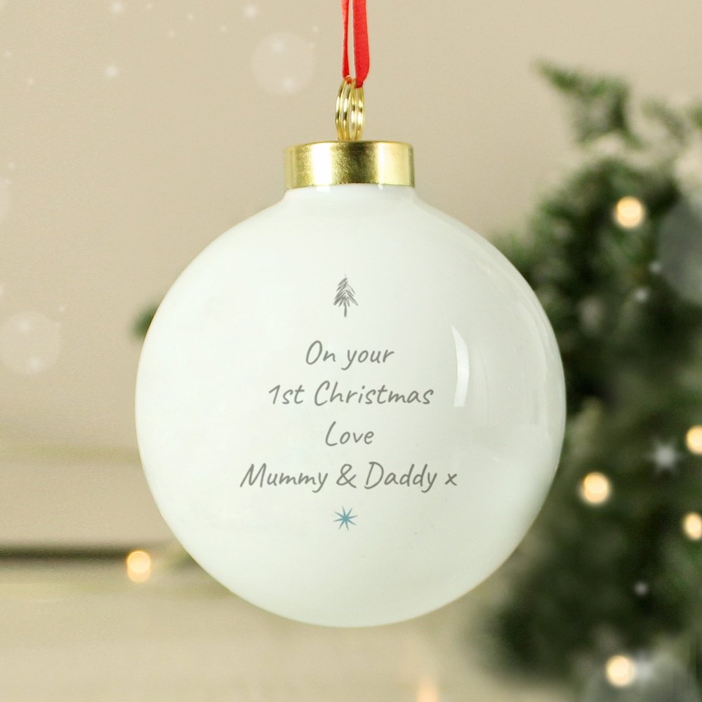 Personalised Pebbles The Penguin Bauble