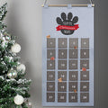 Personalised Pet Advent Calendar In Silver Grey