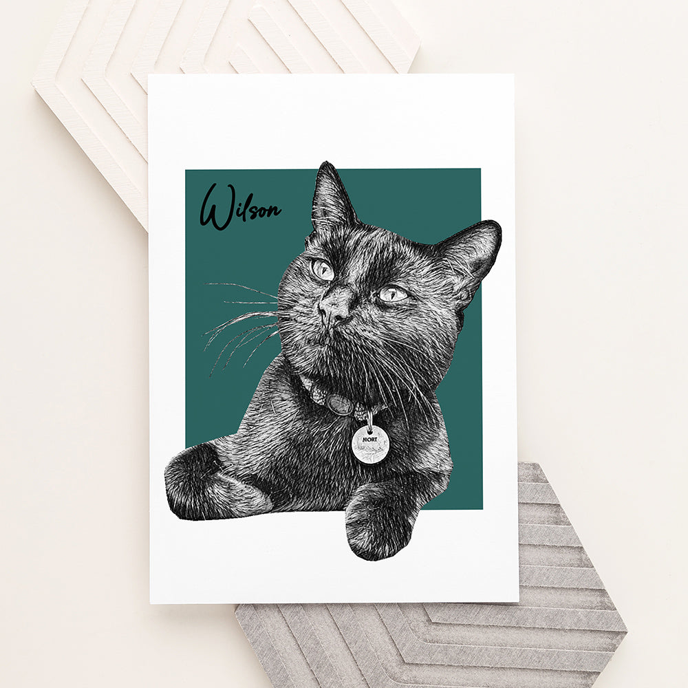 Personalised Personalised Pet Portrait Sketch Print