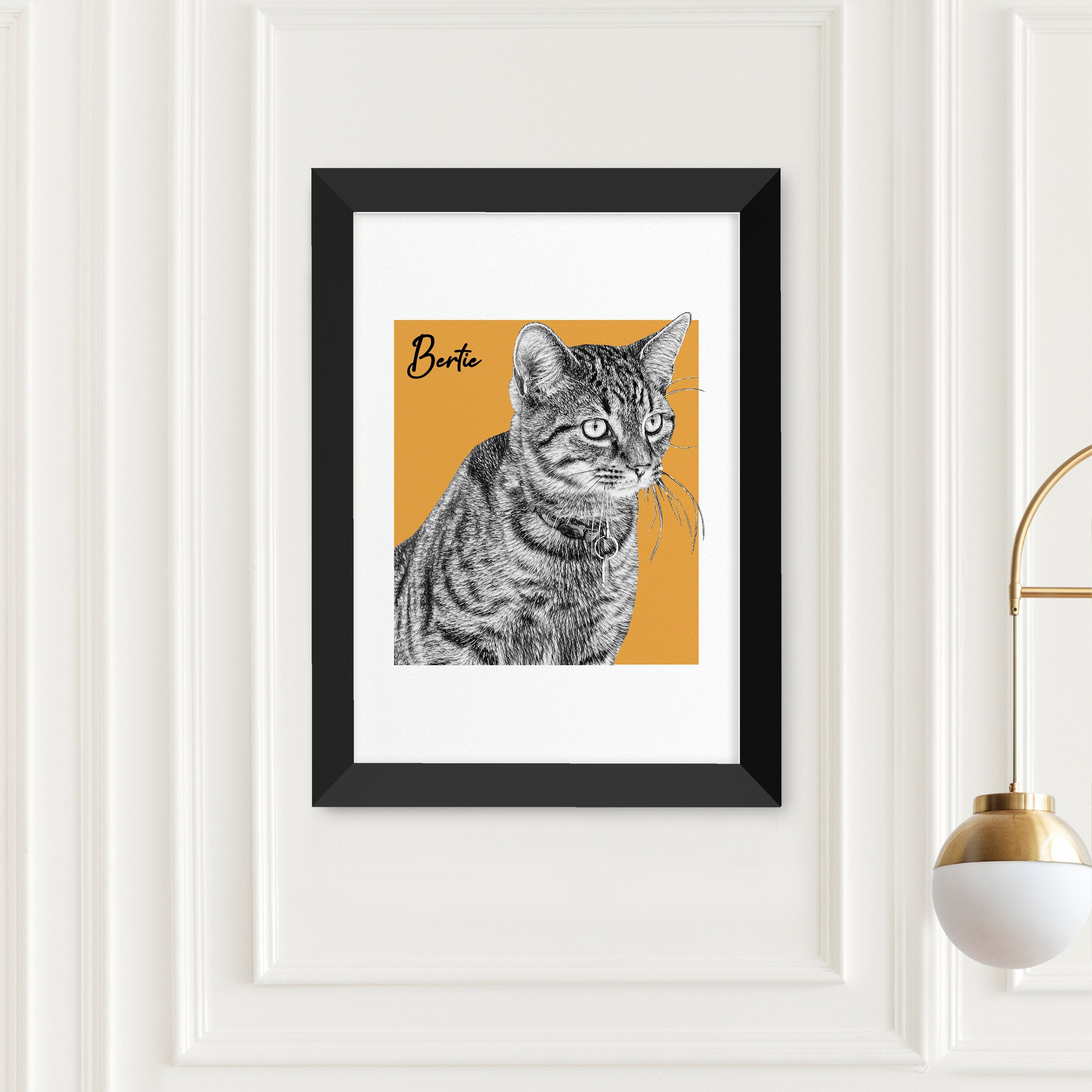 Personalised Personalised Pet Portrait Sketch Print