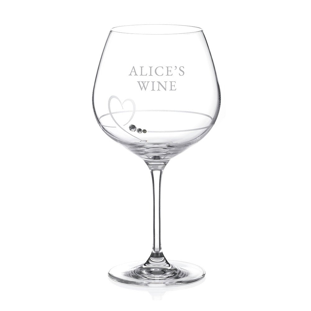 Personalised Petit Gin Glass With Swarovski Crystals