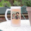 Personalised Personalised Photo and Message Frosted Beer Stein
