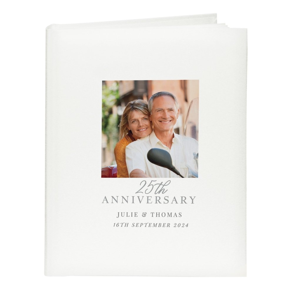 Personalised Photo Upload 25th Anniversary Traditional Photo Album