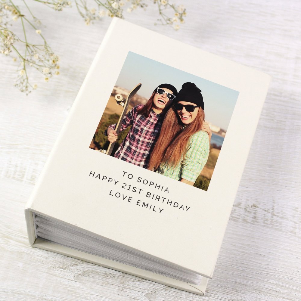Personalised Photo Upload 6x4 Inch Photo Album With Sleeves