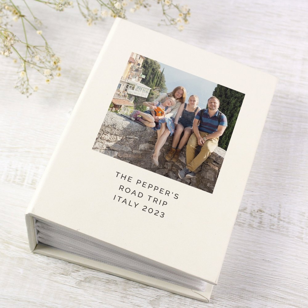Personalised Photo Upload 6x4 Inch Photo Album With Sleeves
