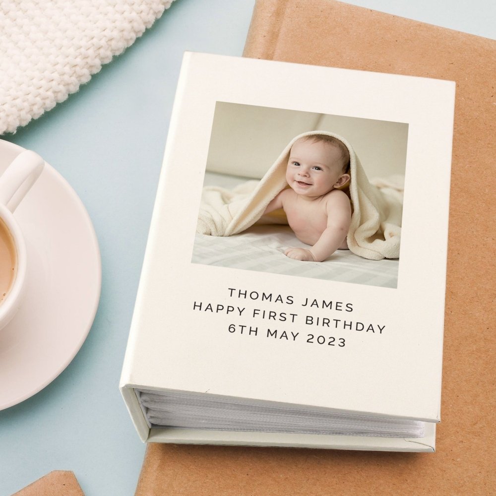 Personalised Photo Upload 6x4 Inch Photo Album With Sleeves