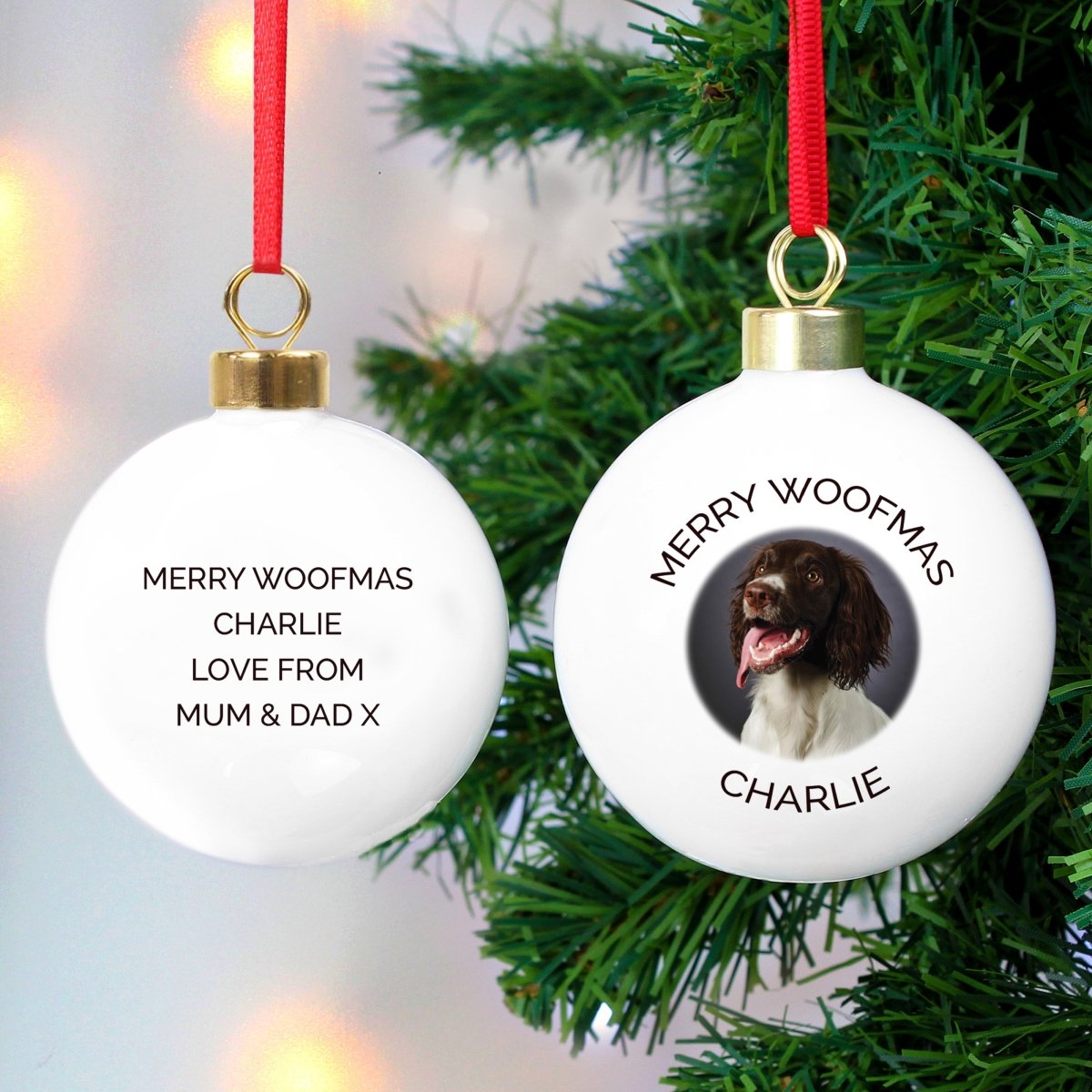 Personalised Photo Upload Christmas Tree Bauble, Perfect For New Baby's 1st Christmas Or Remembering Loved Ones